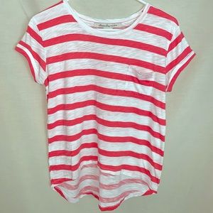 Striped T-shirt Red and white